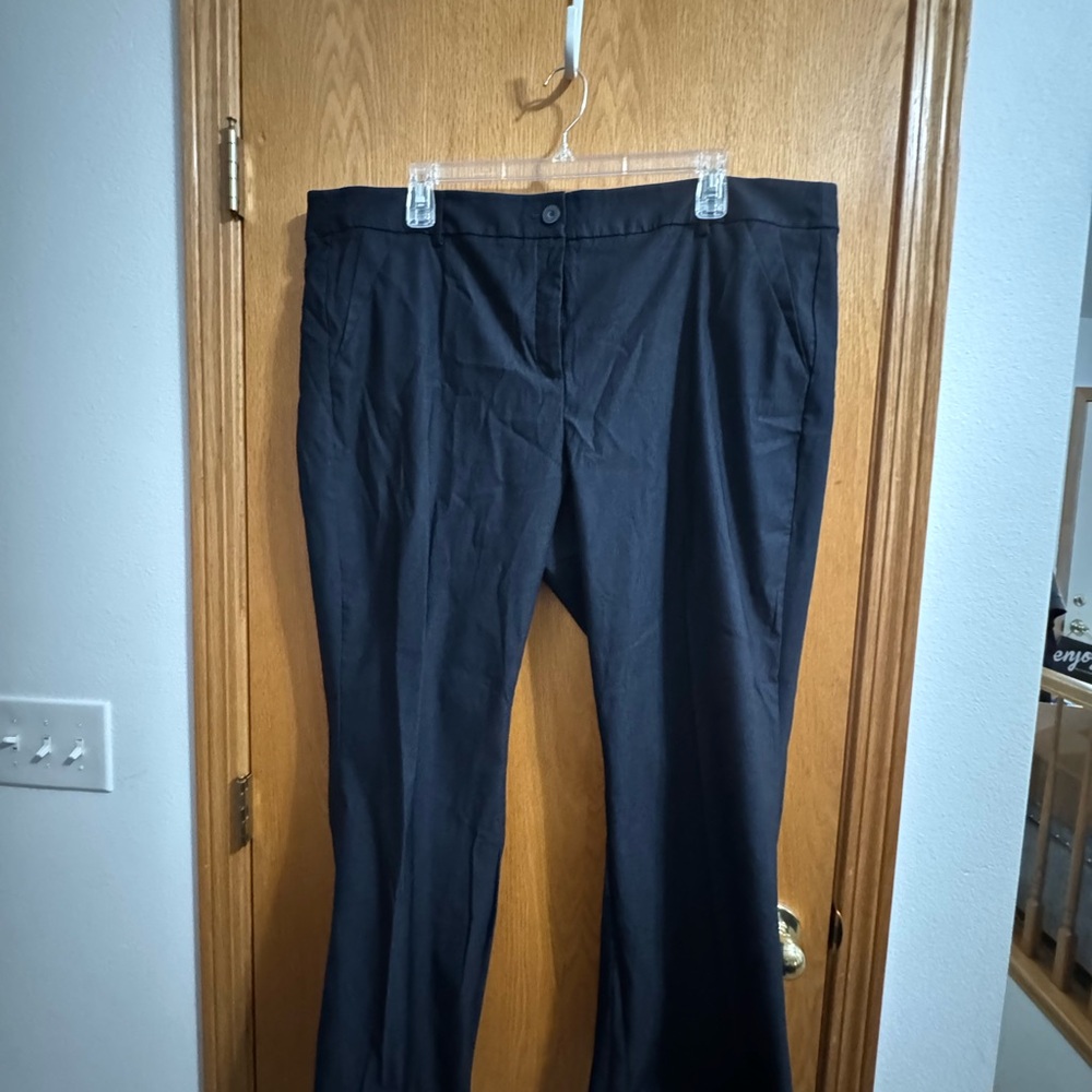 Lane Bryant size 28 navy stretch trouser pants
